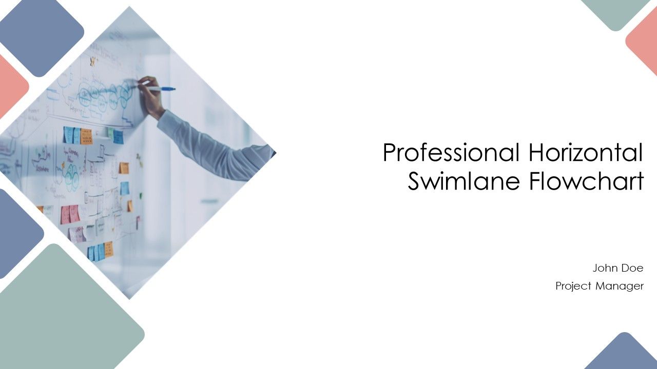 Professional Horizontal Swimlane Flowchart PPT Guidelines AT