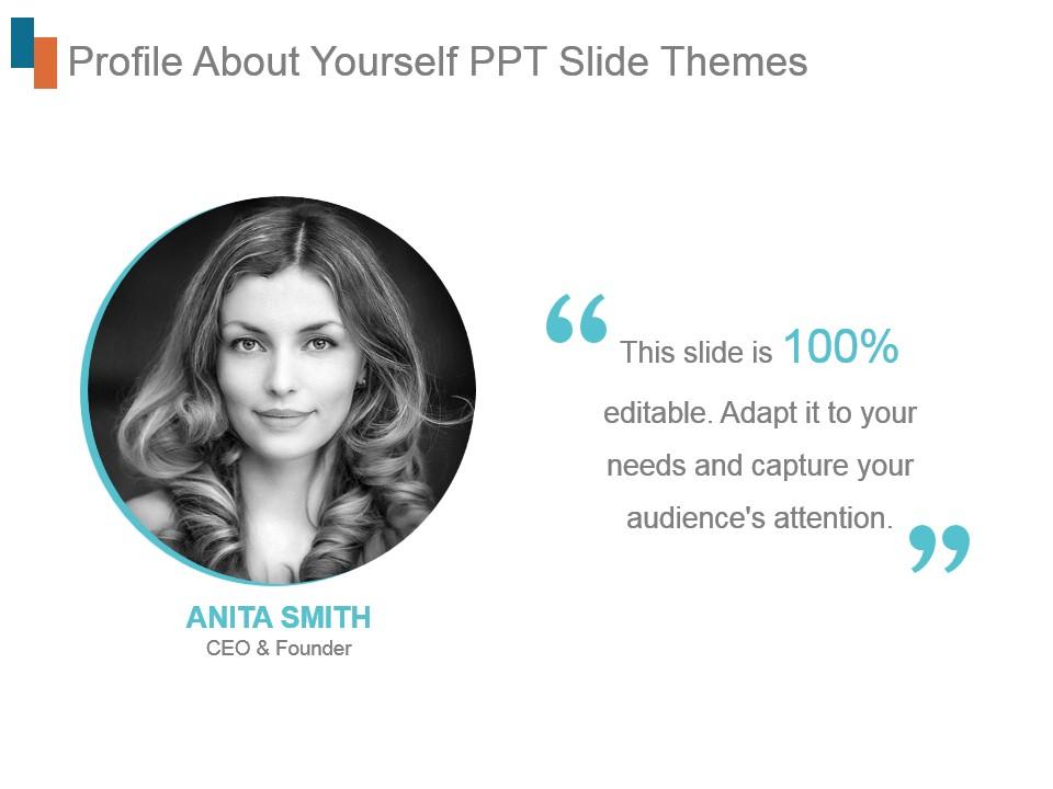Profile about yourself ppt slide themes Slide01