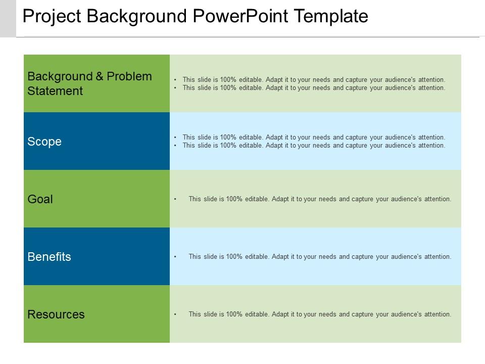Project Background Powerpoint Template | Presentation Graphics |  Presentation PowerPoint Example | Slide Templates