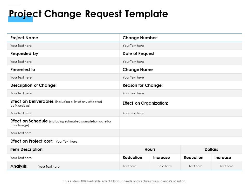 Project Change Request Template Ppt Powerpoint Presentation Layouts  Background | Template Presentation | Sample of PPT Presentation |  Presentation Background Images