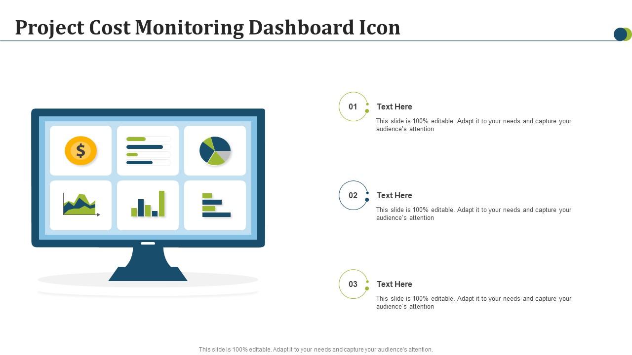 Project Cost Monitoring Dashboard Icon Slide01