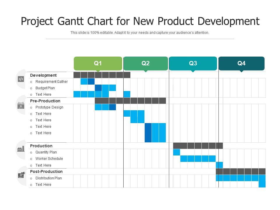 Project gantt chart for new product development Slide00