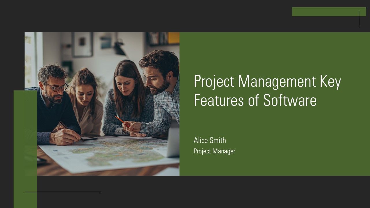 Project Management Key Features Of Software PPT Outline AT Project Management Key Features Of Software PPT Outline AT