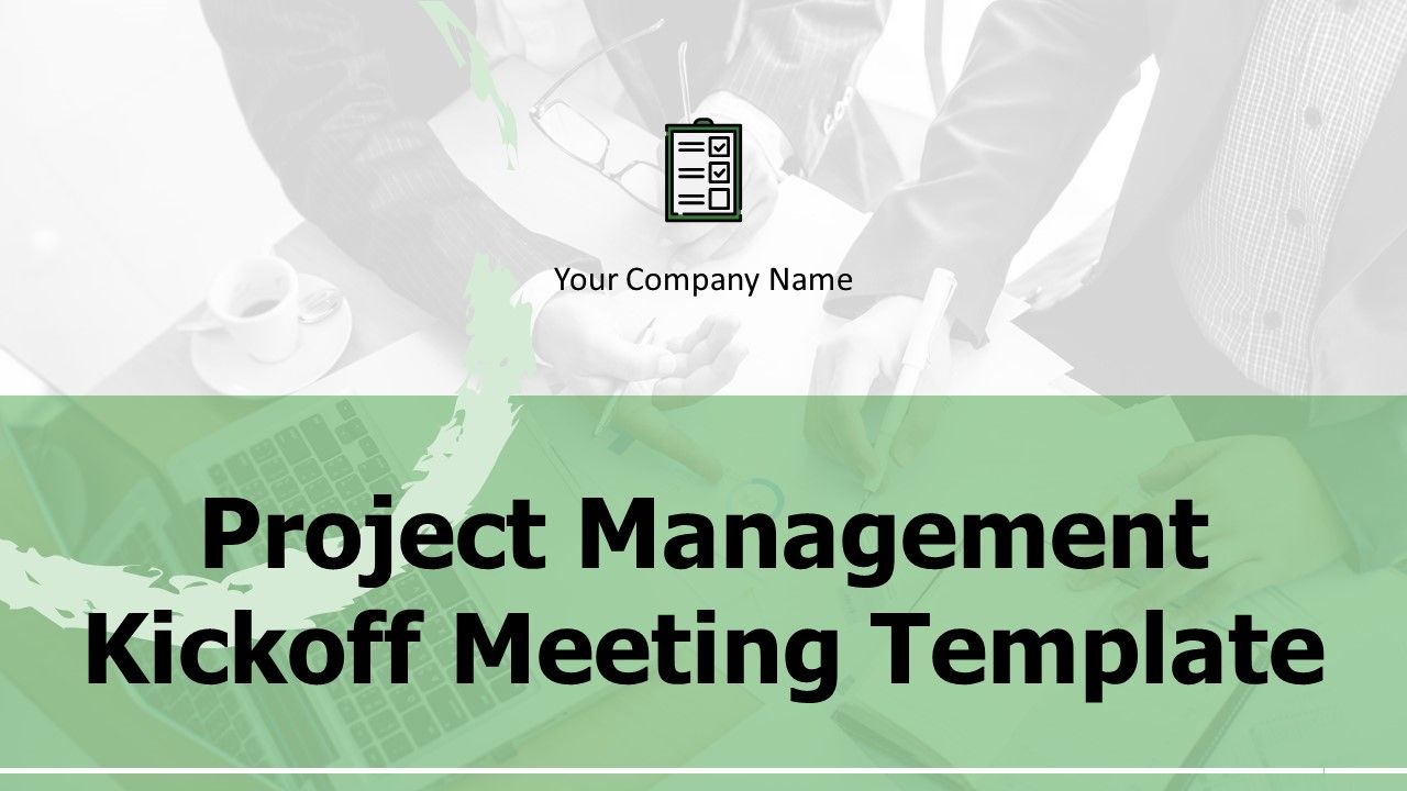 Project management kickoff meeting template powerpoint presentation