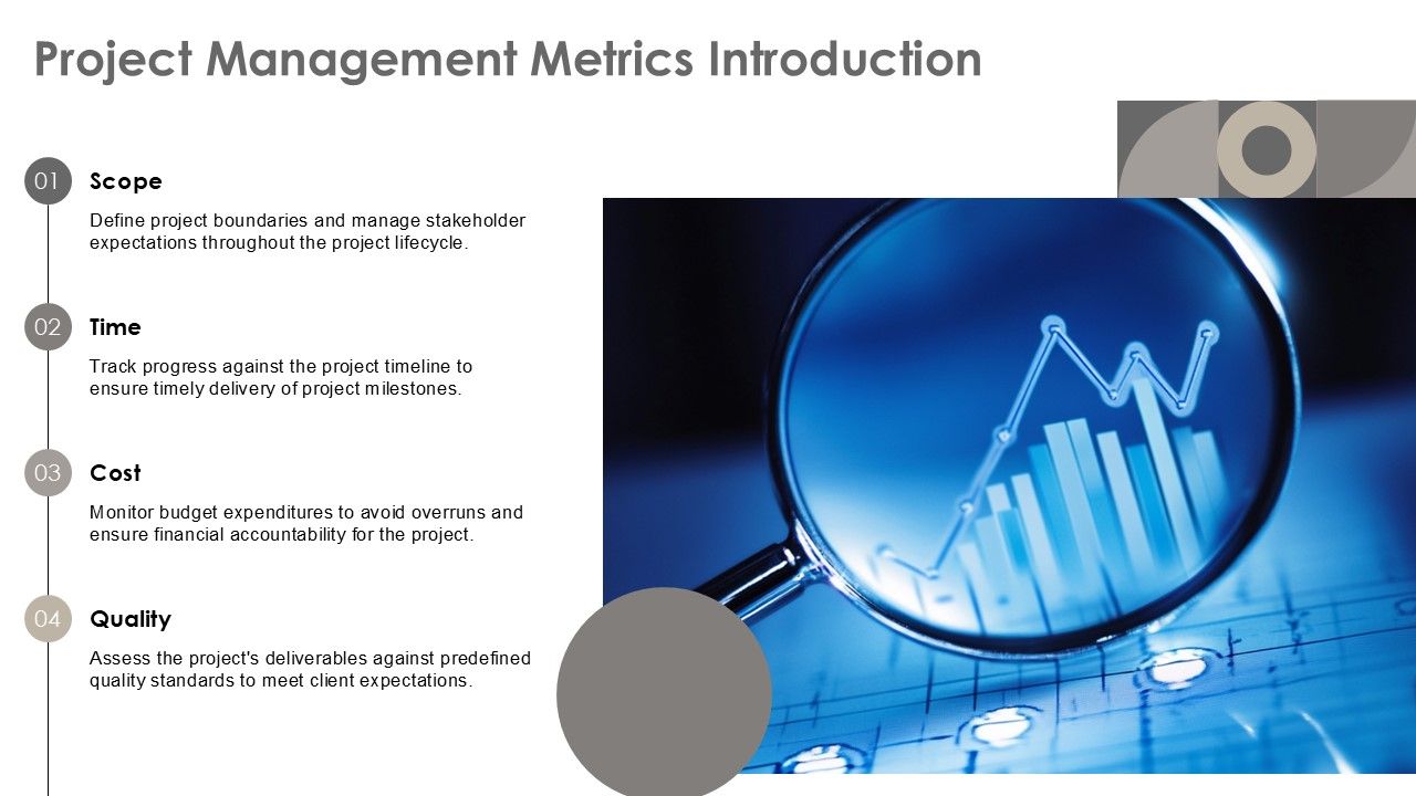 Project Management Metrics And Reporting PPT Template AT