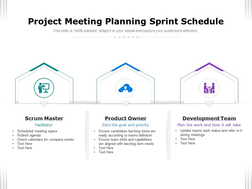 Project meeting planning sprint schedule Slide00