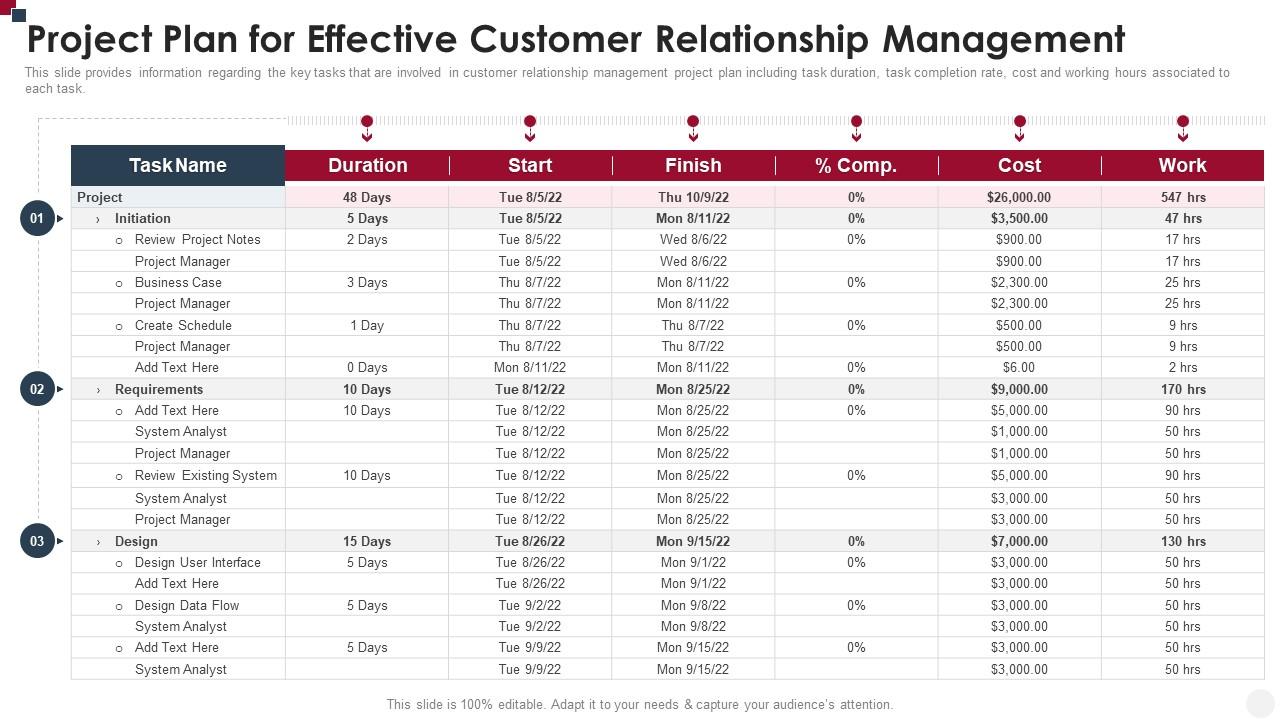 Project Plan For Effective Customer Relationship Management How To