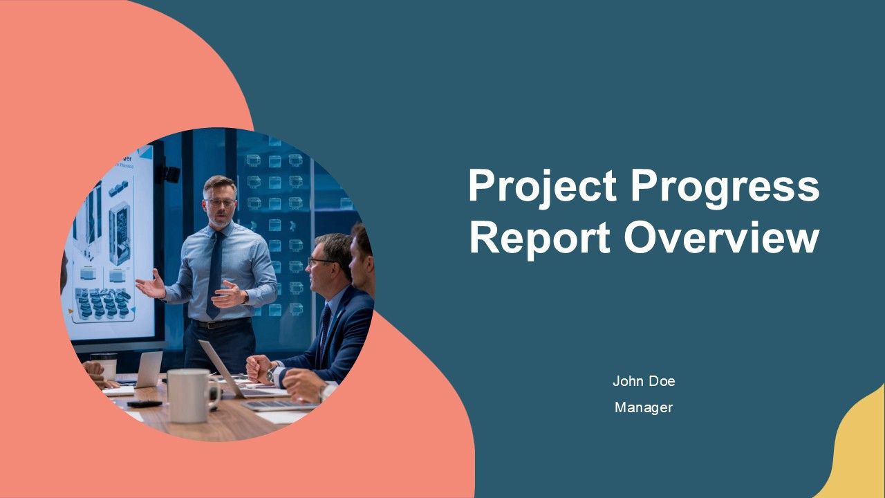 Project Progress Report Overview PPT Outline AT