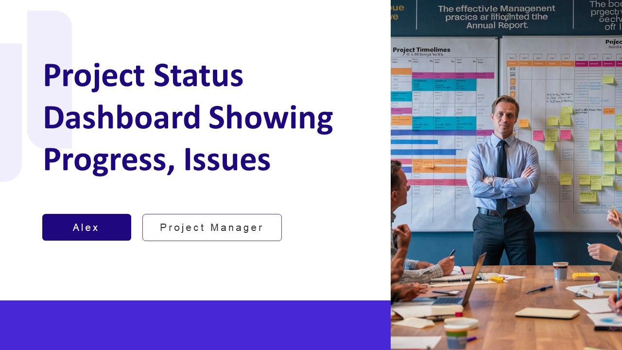 Project Status Dashboard Showing Progress Issues PPT Designs AT Project Status Dashboard Showing Progress Issues PPT Designs AT