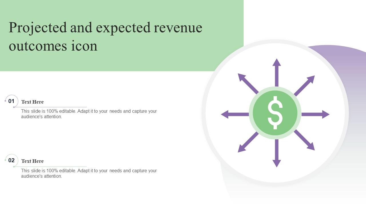 Projected And Expected Revenue Icon
