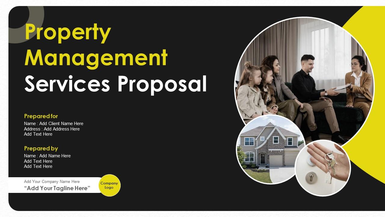 Property Management Services Proposal Powerpoint Presentation Slides Slide01