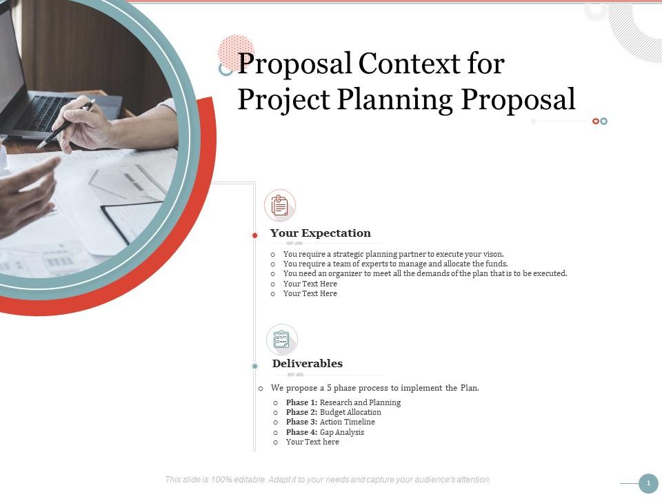 Proposal context for project planning proposal ppt powerpoint presentation backgrounds Slide00