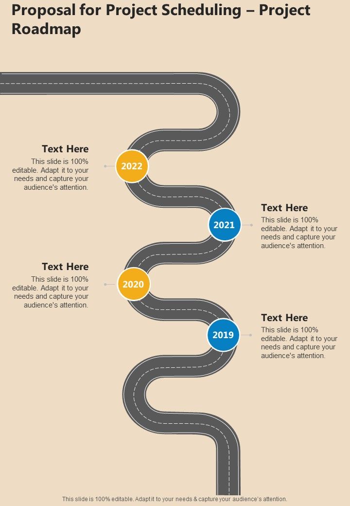 Proposal For Project Scheduling Project Roadmap One Pager Sample ...