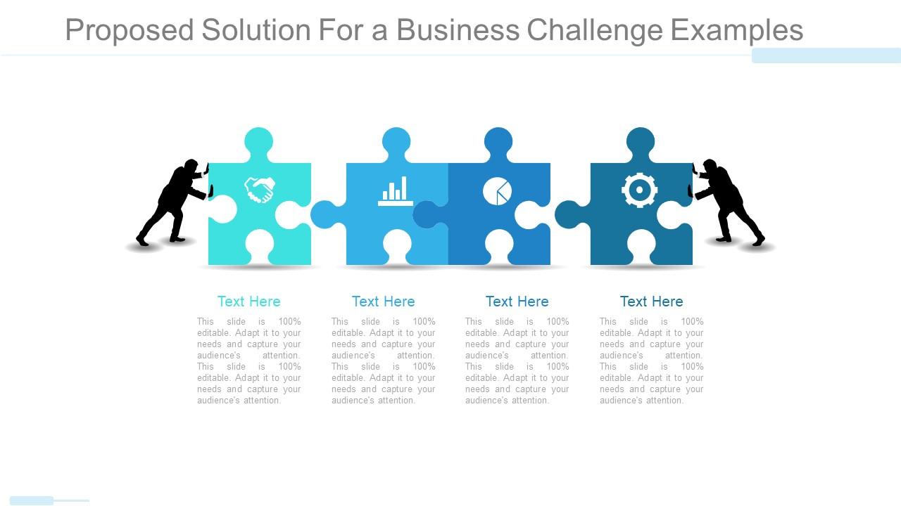 Proposed solution for a business challenge ppt examples Slide01