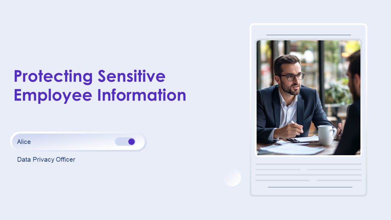 Protecting Sensitive Employee Information PPT Guidelines AT