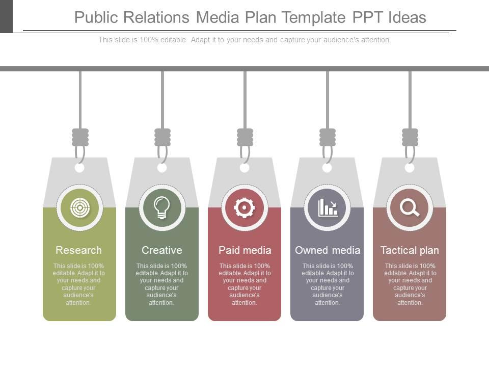 Public relations media plan template ppt ideas Slide00