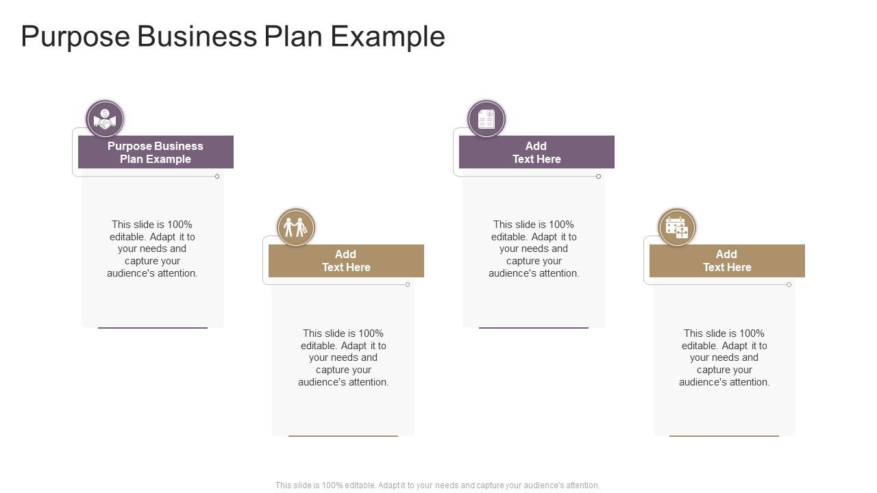 the purpose business plan