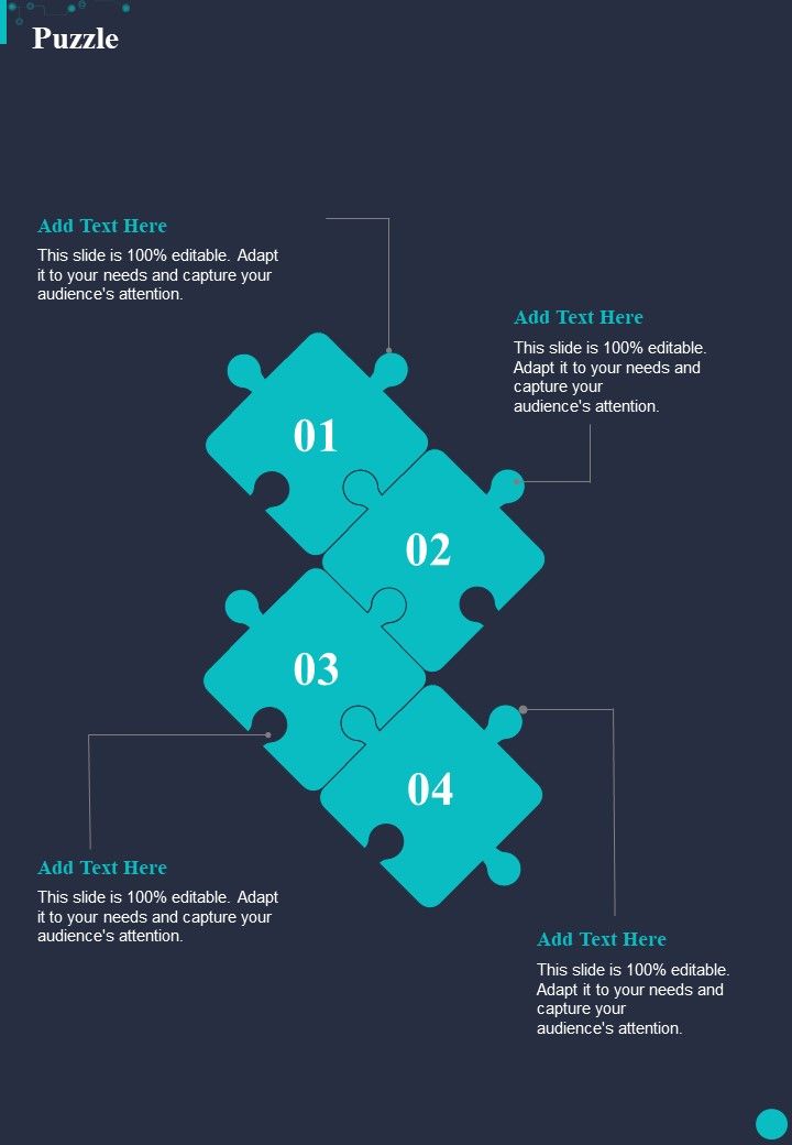 Puzzle AI Transformation Playbook One Pager Sample Example Document PPT