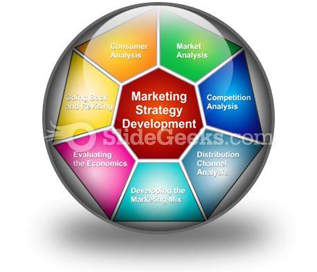 Marketing strategies development powerpoint icon c Slide01