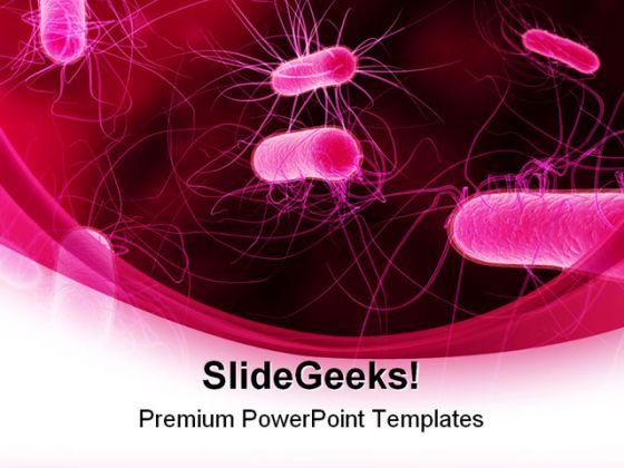 Bacteria Science PowerPoint Background And Template 1210  Presentation Themes and Graphics Slide01