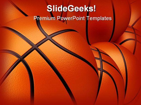 Basket ball sports powerpoint backgrounds and templates 1210 Slide01