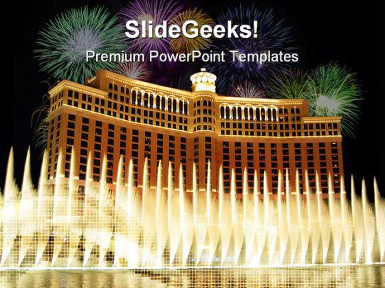 Bellagio hotel metaphor powerpoint templates and powerpoint backgrounds 0511 Slide01
