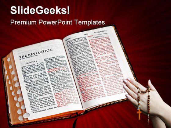 Bible a glow religion powerpoint templates and powerpoint backgrounds 0211 Slide01