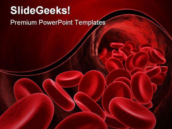Blood cells medical powerpoint templates and powerpoint backgrounds 0411 Slide01