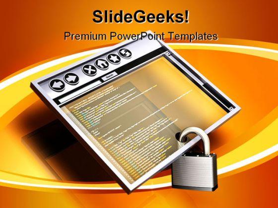 Browsing Security Internet PowerPoint Backgrounds And Templates 1210  Presentation Themes and Graphics Slide01