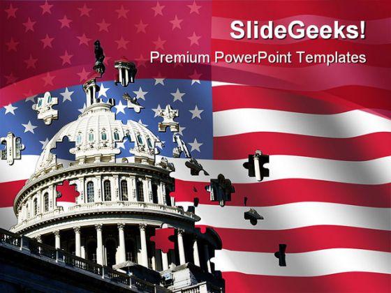Capital building americana powerpoint templates and powerpoint backgrounds 0111 Slide01