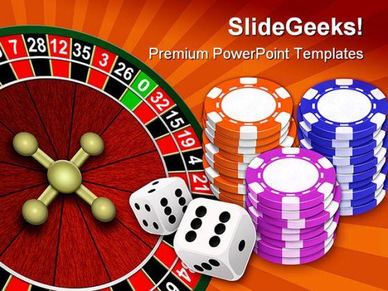 Casino Game Sports PowerPoint Backgrounds And Templates 0111  Presentation Themes and Graphics Slide01