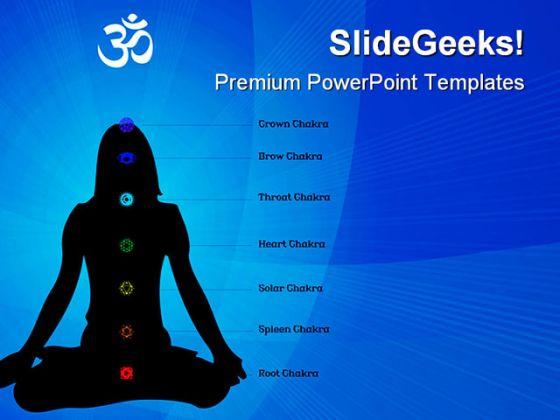 Chakras Yoga Health PowerPoint Templates And PowerPoint Backgrounds 0711  Presentation Themes and Graphics Slide01