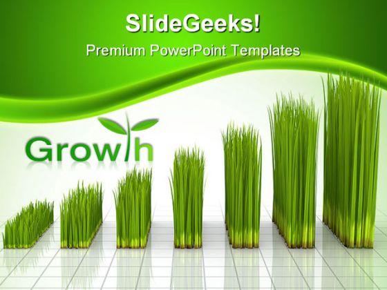 Chart Created With Green Grass Nature PowerPoint Templates And PowerPoint  Backgrounds 0211 | PowerPoint Design Template | Sample Presentation PPT |  Presentation Background Images