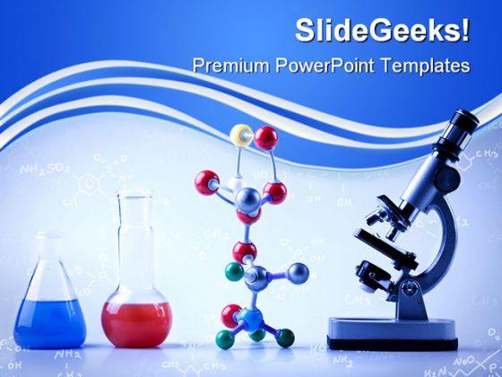 Chemistry equipment science powerpoint templates and powerpoint backgrounds 0511 Slide01