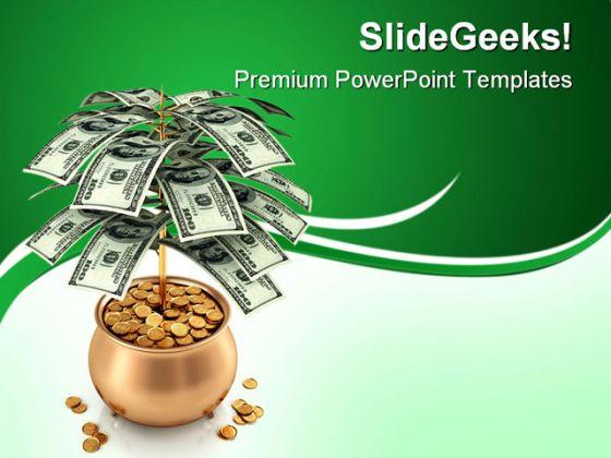 Cultivate Money Finance PowerPoint Templates And PowerPoint Backgrounds  0211 | PowerPoint Slides Diagrams | Themes for PPT | Presentations Graphic  Ideas