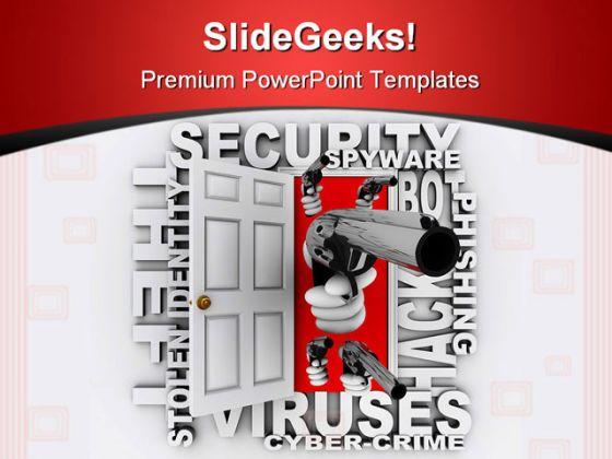 Cyber crime security powerpoint templates and powerpoint backgrounds 0411 Slide00