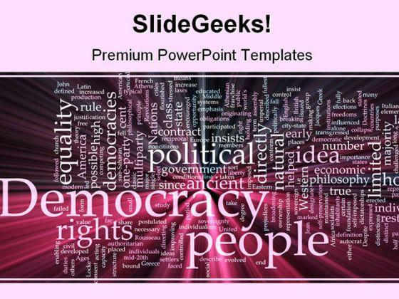Democracy People Government PowerPoint Backgrounds And Templates 1210 |  PowerPoint Slide Templates Download | PPT Background Template |  Presentation Slides Images