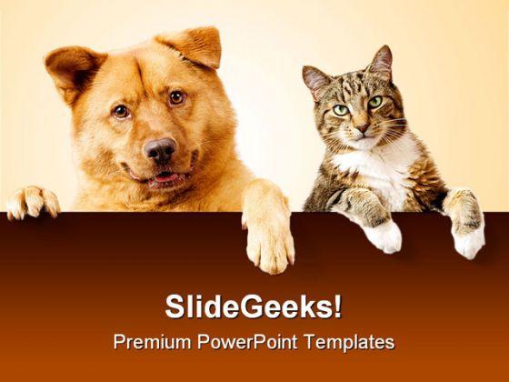 Dog Cat Friends Animals PowerPoint Backgrounds And Templates 1210 | Presentation  PowerPoint Templates | PPT Slide Templates | Presentation Slides Design Idea