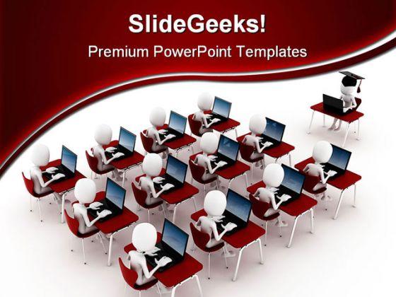 E learning computer powerpoint templates and powerpoint backgrounds 0311 Slide01