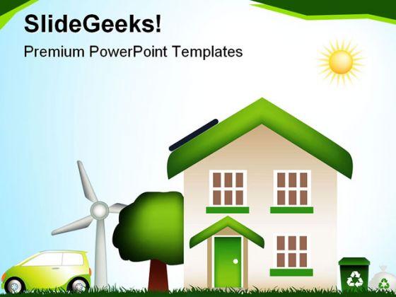Eco House Environment PowerPoint Templates And PowerPoint Backgrounds 0611  Presentation Themes and Graphics Slide01