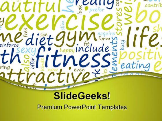 Exercise and fitness health powerpoint templates and powerpoint backgrounds 0811 Slide01