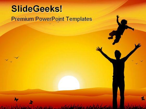 Father And Child Family PowerPoint Templates And PowerPoint Backgrounds  0611 | PowerPoint Presentation Pictures | PPT Slide Template | PPT Examples  Professional