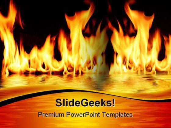 Fire Flood Metaphor PowerPoint Templates And PowerPoint Backgrounds 0411 |  Presentation PowerPoint Images | Example of PPT Presentation | PPT Slide  Layouts