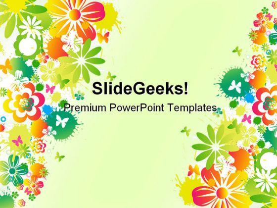 Floral Background Design PowerPoint Templates And PowerPoint Backgrounds  0411 | PowerPoint Presentation Pictures | PPT Slide Template | PPT Examples  Professional