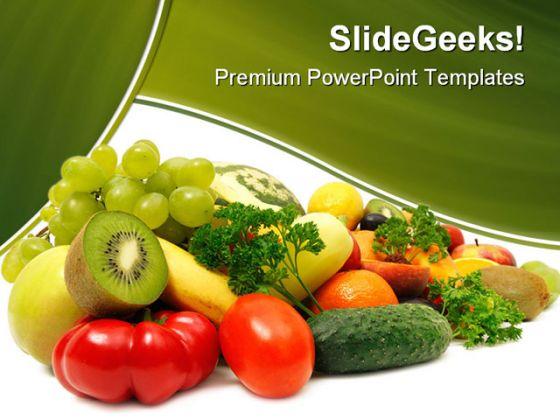 Fruits And Vegetables Food PowerPoint Backgrounds And Templates 1210 |  PowerPoint Slides Diagrams | Themes for PPT | Presentations Graphic Ideas