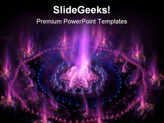 Futuristic purple with blue background powerpoint templates and powerpoint backgrounds 0511 Slide01