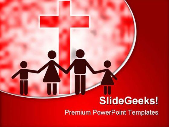 Happy Christian Family PowerPoint Templates And PowerPoint Backgrounds 0811  Presentation Themes and Graphics Slide01