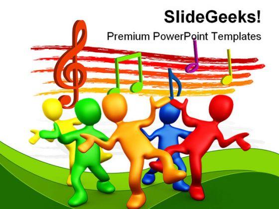 Having Fun Music PowerPoint Backgrounds And Templates 1210  Presentation Themes and Graphics Slide01