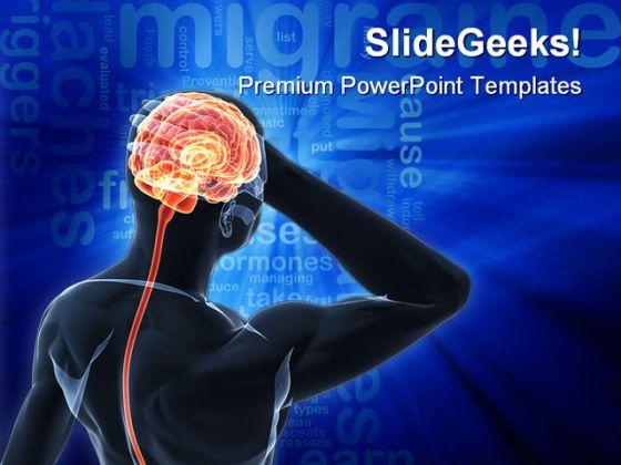 Headache Migraine Medical PowerPoint Templates And PowerPoint Backgrounds 0611  Presentation Themes and Graphics Slide01