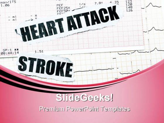 Heart Attack And Stroke Medical PowerPoint Templates And PowerPoint Backgrounds 0611  Presentation Themes and Graphics Slide01
